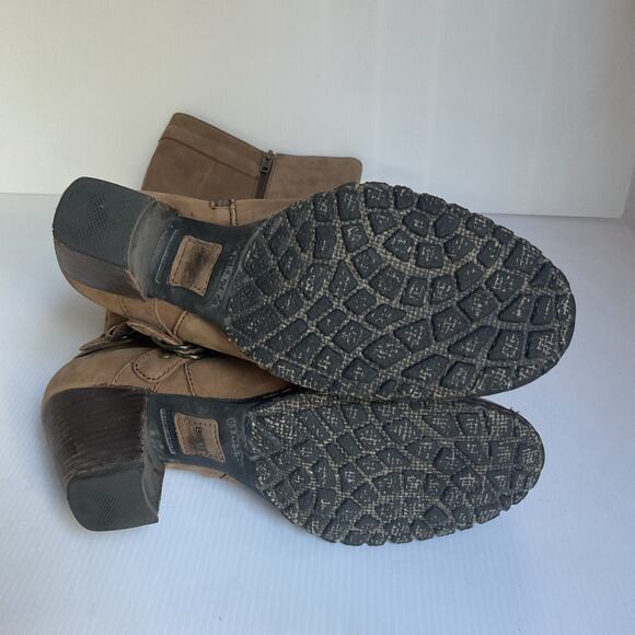 Børn Brown Leather Riding Boots Size 7 – Tall Knee-High Zip Buckle Equestrian - Picture 13 of 13